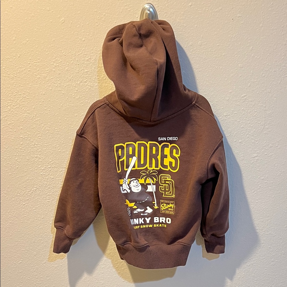 Binky Bro San Diego Padres Kids Brown Hoodie